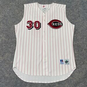 VTG Russell Athletic Ken Griffey Jr Cincinnati Reds Jersey Vest #30 Men's 48